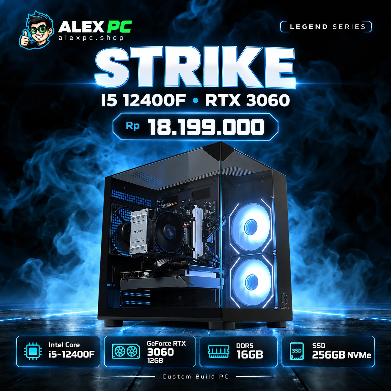 ALEX PC Strike i5-12400F + RTX 3060 12GB