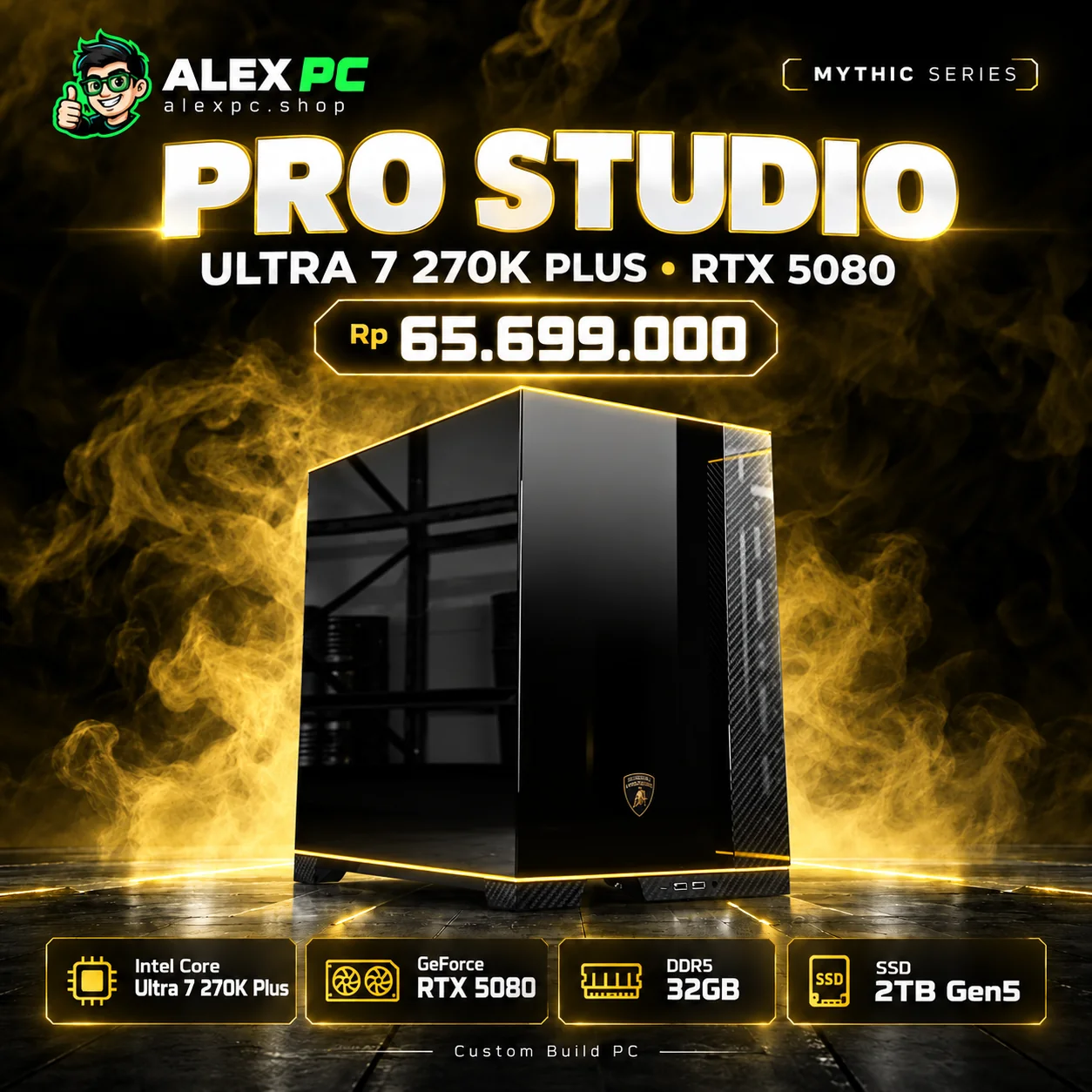 ALEX PC Pro Studio Core Ultra 7 270K Plus + RTX 5080